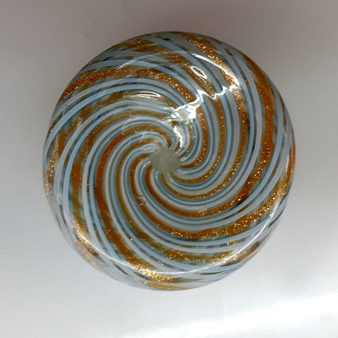 MURANO ムラノ 金彩 水色 ライン グラス