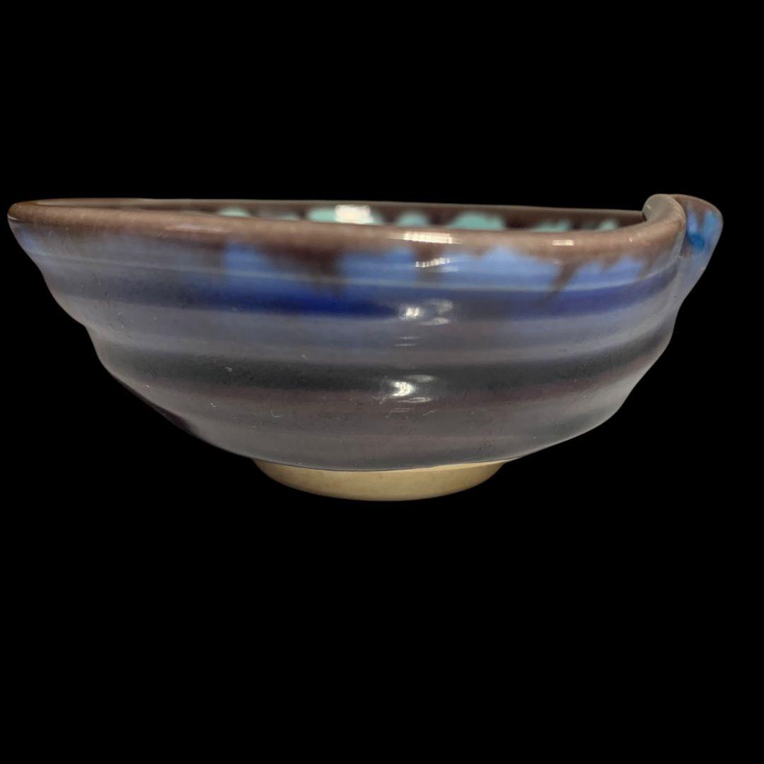 人間国宝 三代徳田八十吉 希少形 ぐい呑 盃 酒器 共箱 共布 しおり