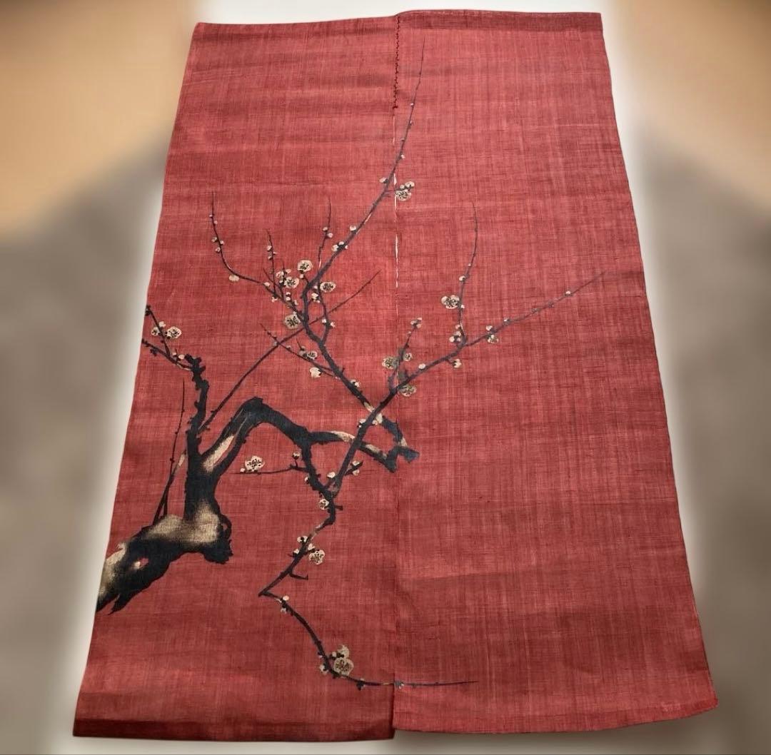 京都　万葉舎 のれん　梅