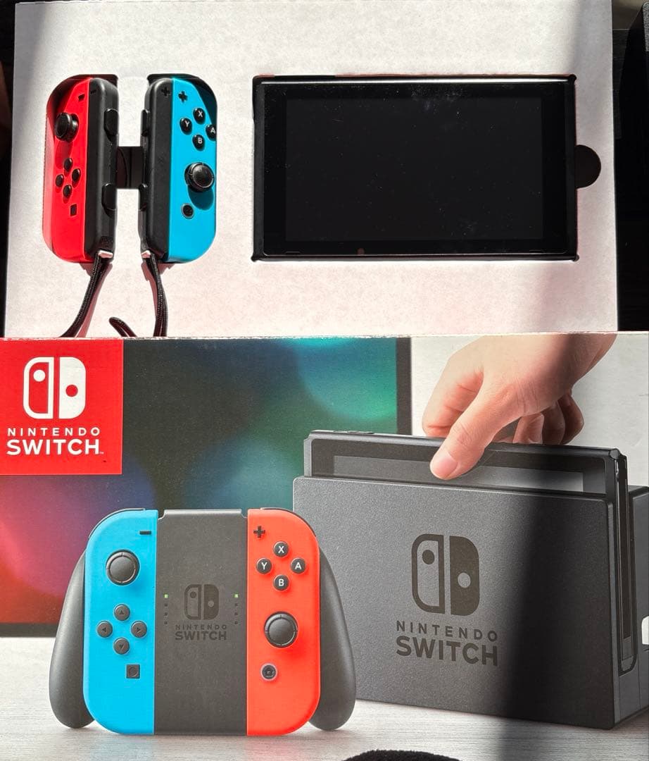 Nintendo Switch 本体5年使用Joy-Con左不具合あり傷汚れあり
