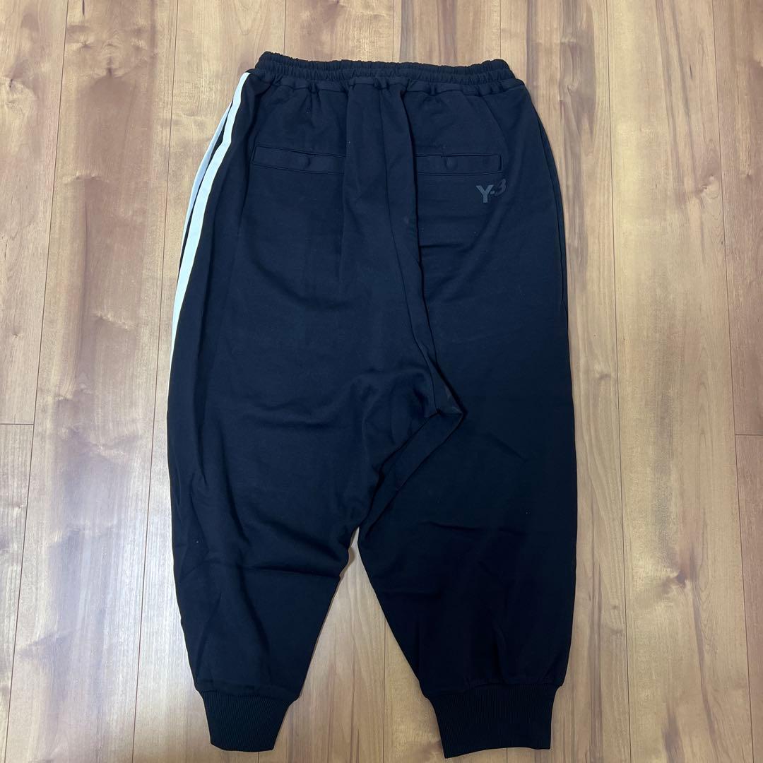 Y-スリーストライプス　サルエルパンツ　ブラック