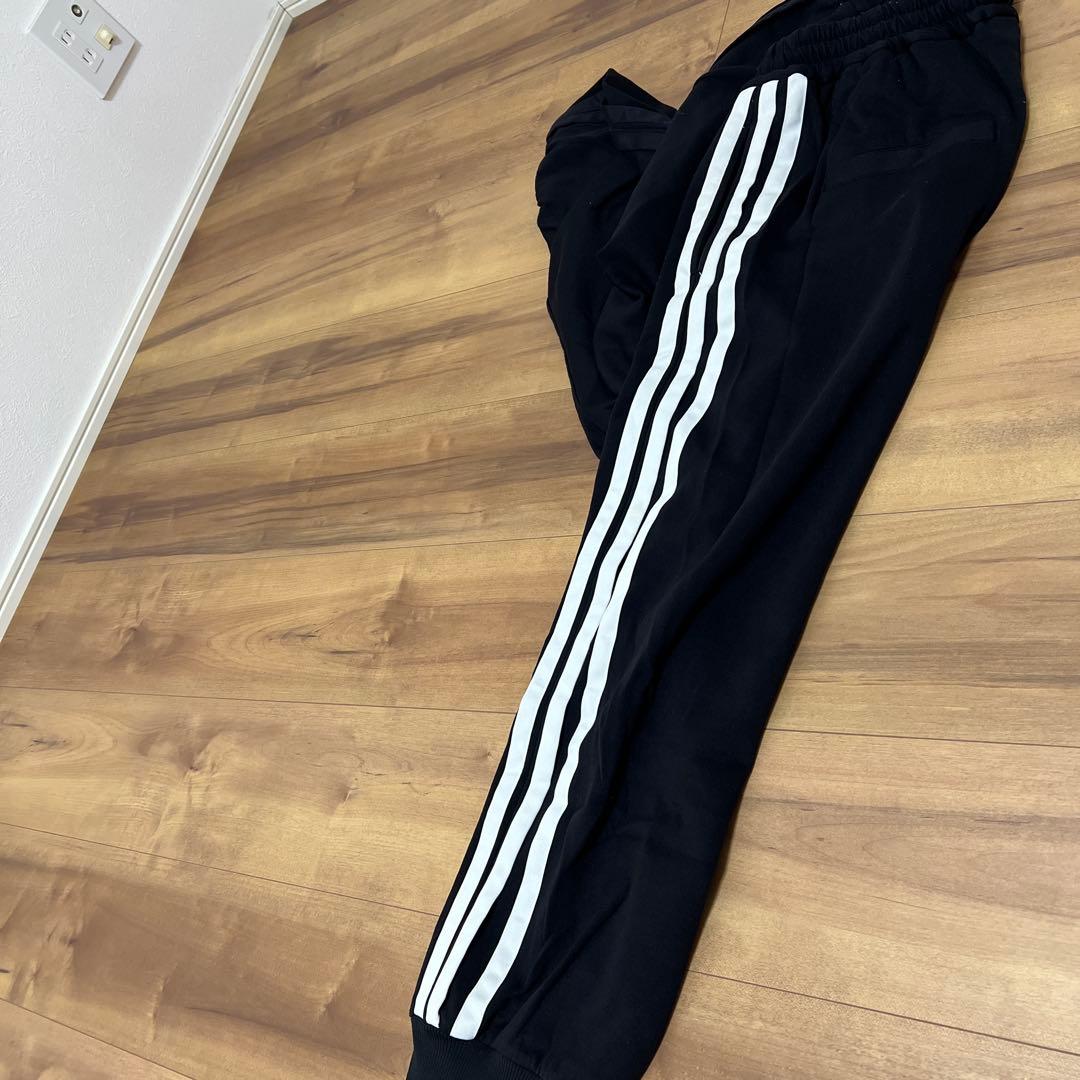 Y-スリーストライプス　サルエルパンツ　ブラック