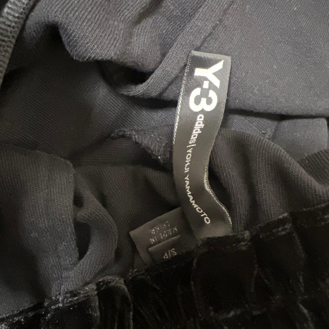 Y-スリーストライプス　サルエルパンツ　ブラック