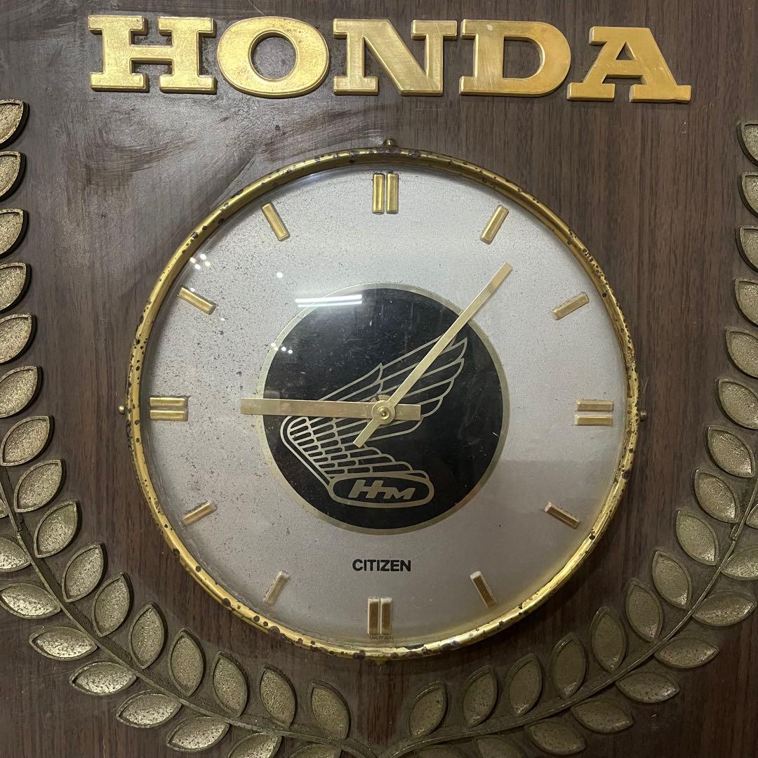 【アンティーク】当時物 HONDA ホンダ 壁掛け時計 店頭用 ノベルティ 希少