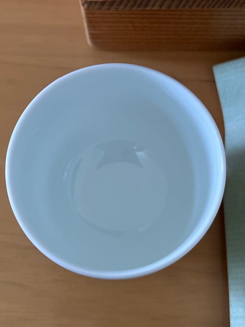 白磁ぐい呑 人間国宝　井上萬二 本人作