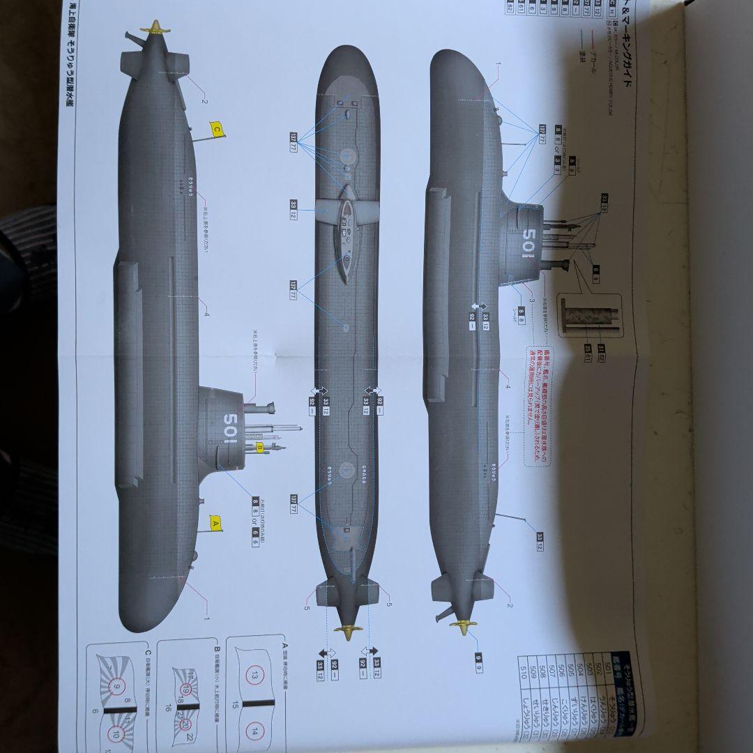 そうりゅう型潜水艦1/144