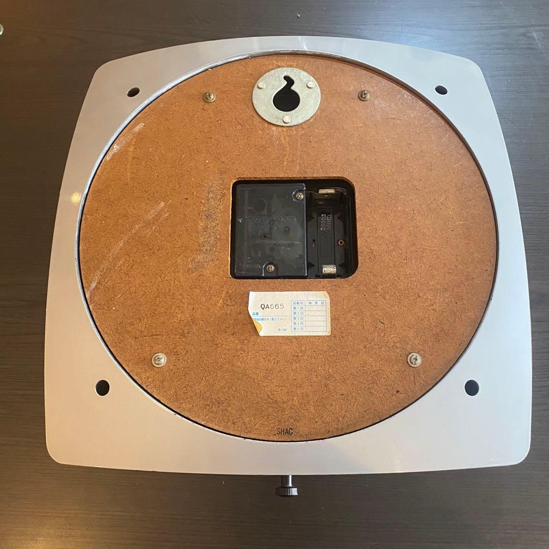 SEIKO リペイント　壁掛時計 ミッドセンチュリー　昭和レトロ　シルバー