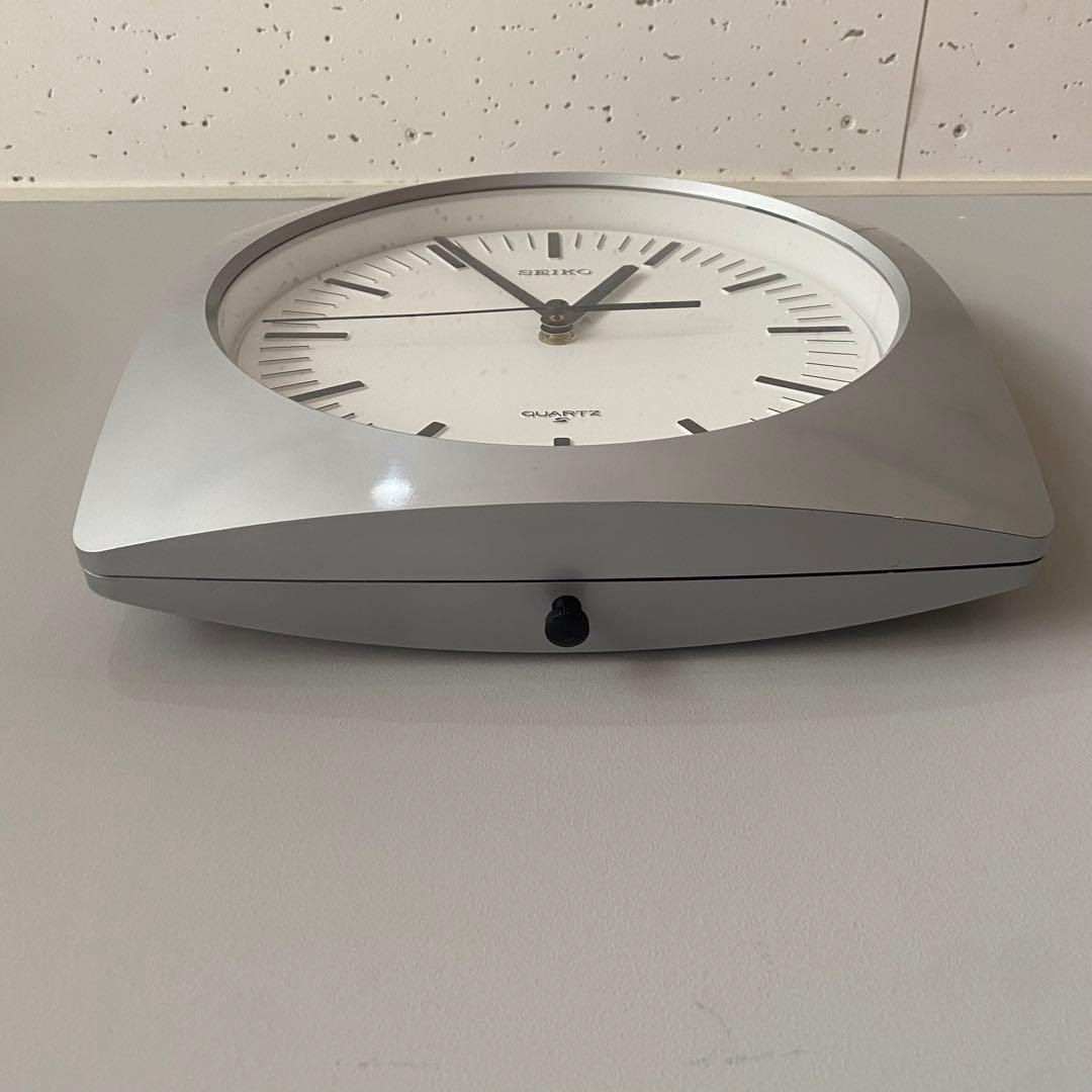 SEIKO リペイント　壁掛時計 ミッドセンチュリー　昭和レトロ　シルバー