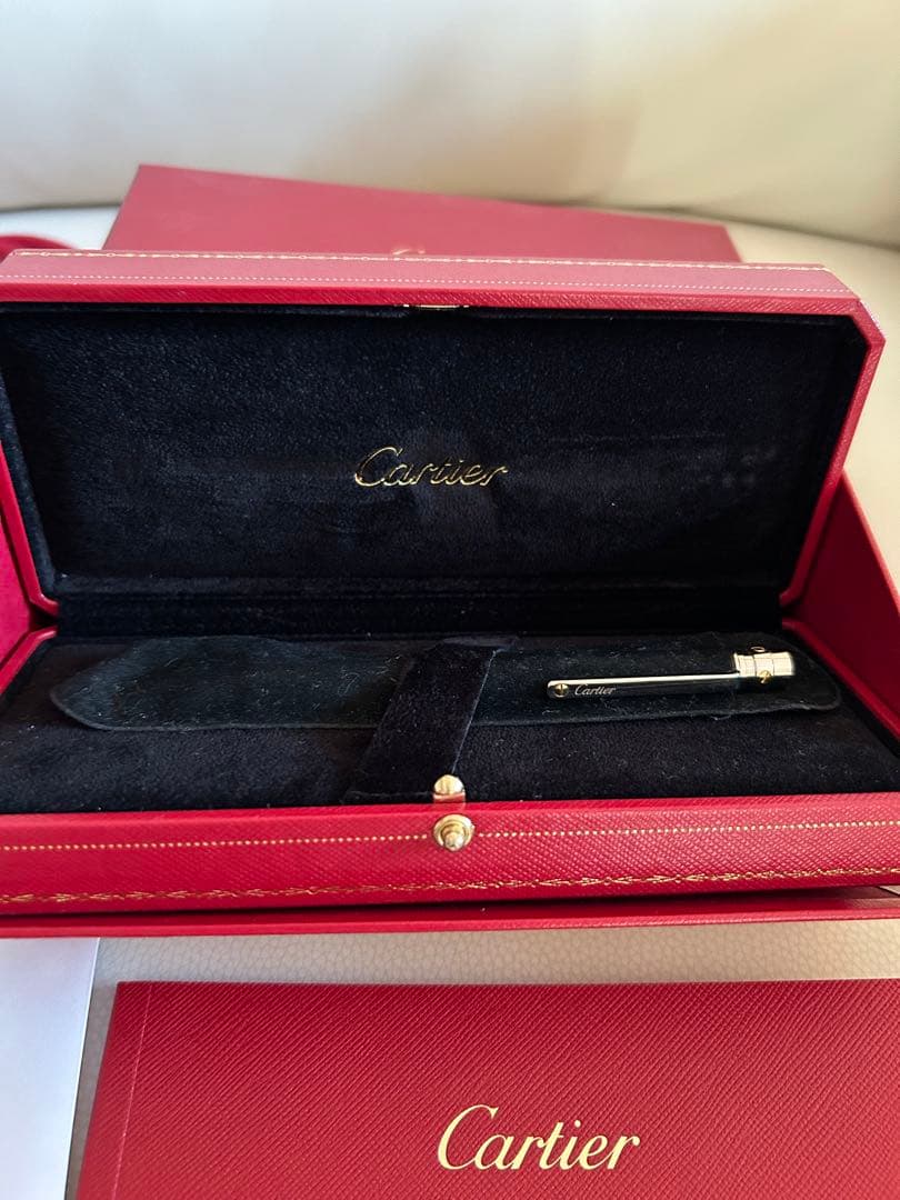 カルティエ　18金　プラチナ　ボールペン