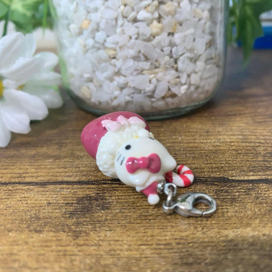 激レア クリスマス ブーツ＆リボン　キティファスナーマスコット・パーツクラブ