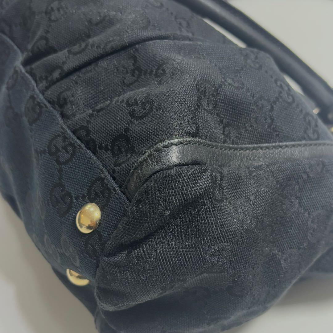 GUCCI グッチ GGキャンバス アビー トートバッグ 黒 190248