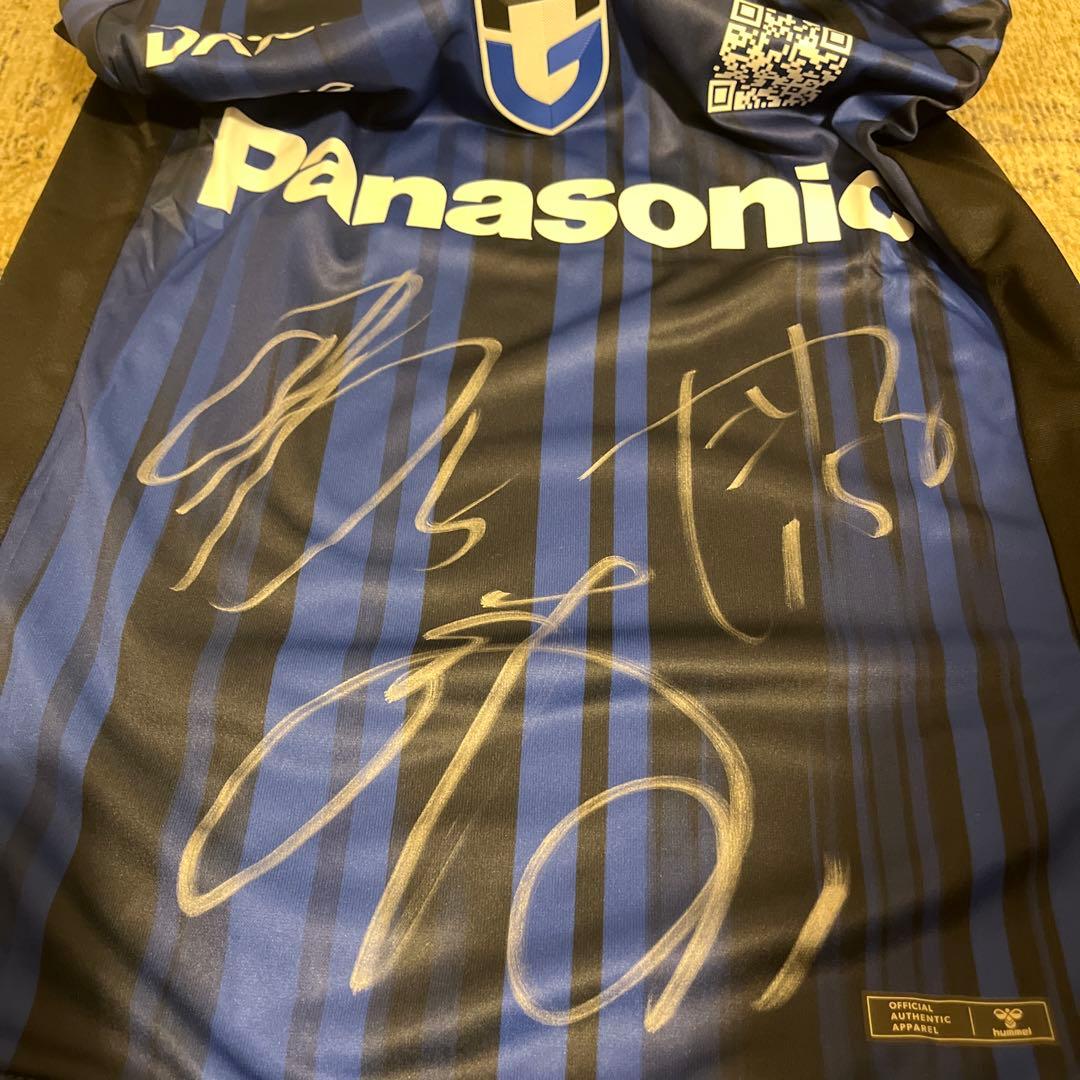 ガンバ大阪　GAMBA OSAKA サイン入りシャツ　色紙
