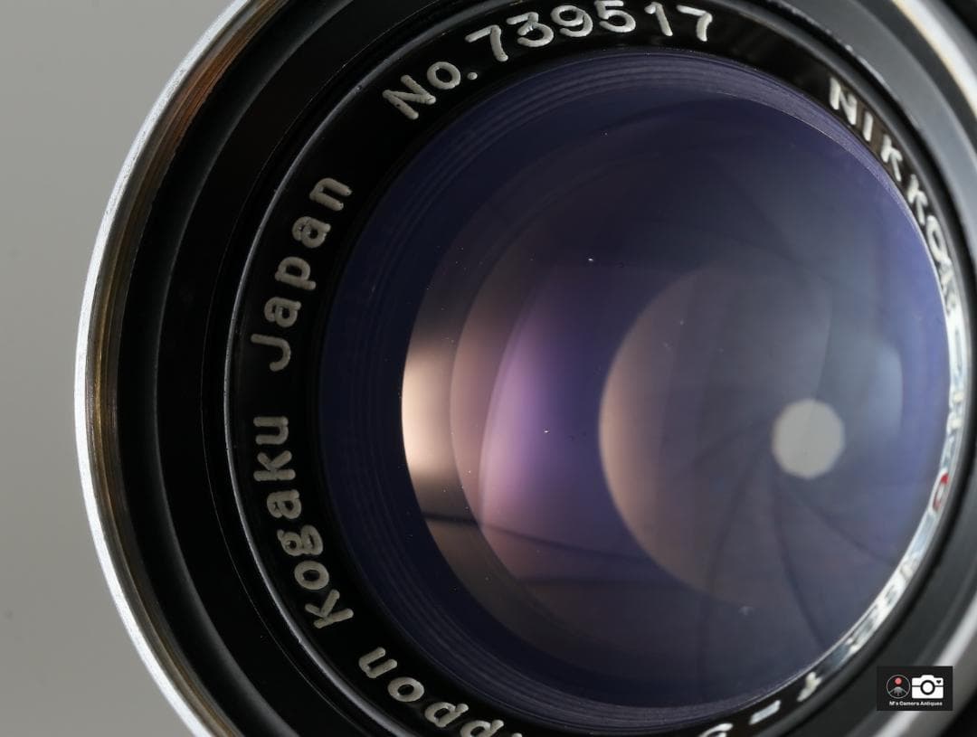 美品Nikkor H C 5ｃm F/2 黒帯ライカＬ３９レンズ整備済２