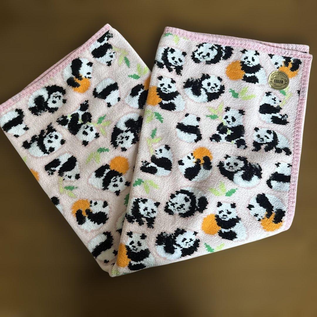 FEILER フェイラー　パンダ柄タオル　プティバス