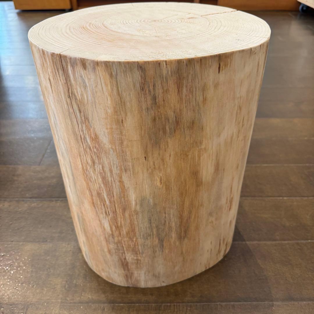 H161★天然ヒノキ★丸太★切り株★ちゃぶ台★テーブル★飾り台