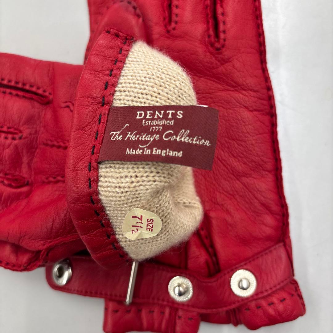 【希少】DENTS デンツ レザーグローブ　ヘリテージコレクション 7 1/2