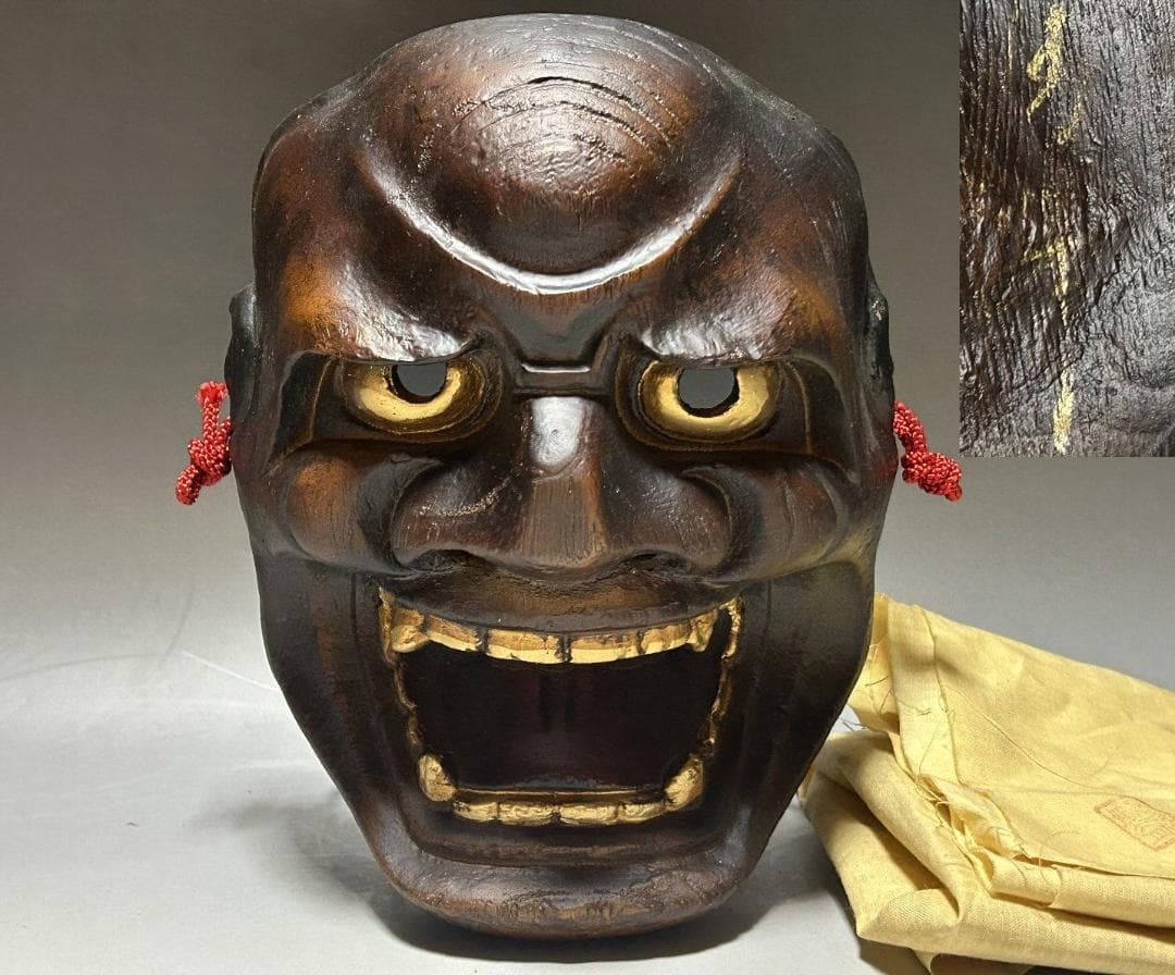 津田清峯 伝統面　能面 石橋 獅子口　連獅子　猿飛出　鬼面　泥虎 神楽面