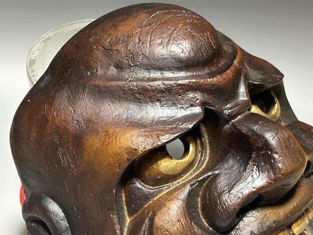 津田清峯 伝統面　能面 石橋 獅子口　連獅子　猿飛出　鬼面　泥虎 神楽面