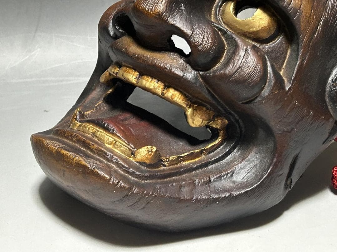 津田清峯 伝統面　能面 石橋 獅子口　連獅子　猿飛出　鬼面　泥虎 神楽面