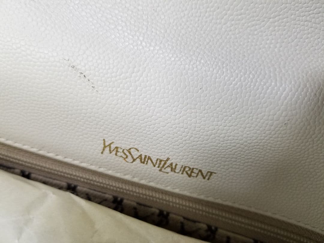 YSL イヴサンローラン レザー フラップ ワン ショルダーバッグ ２WAY