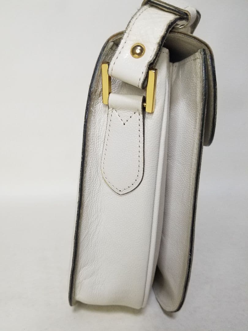 YSL イヴサンローラン レザー フラップ ワン ショルダーバッグ ２WAY