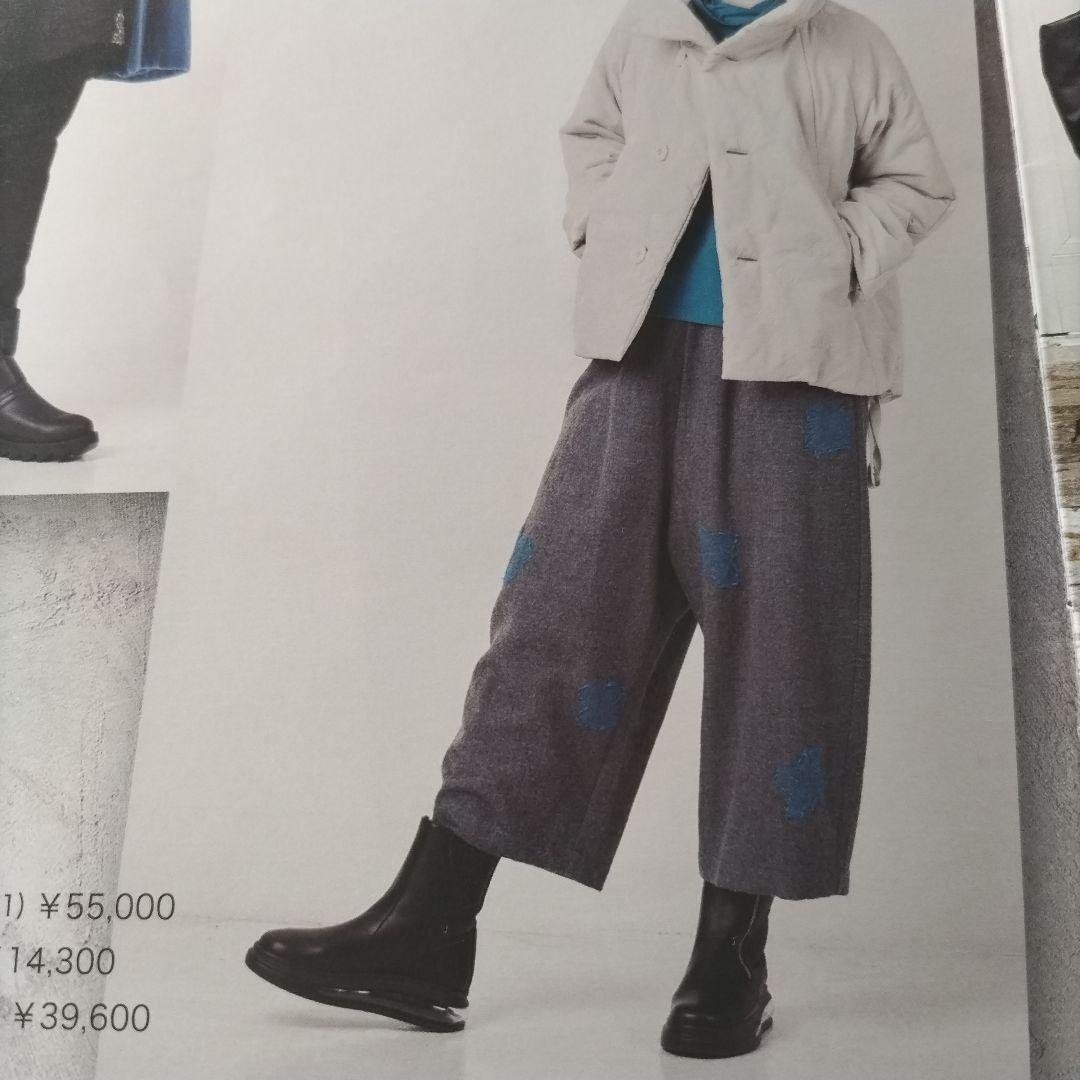 CRESCENT　ワイドパンツ　ウール　ジャガード織り