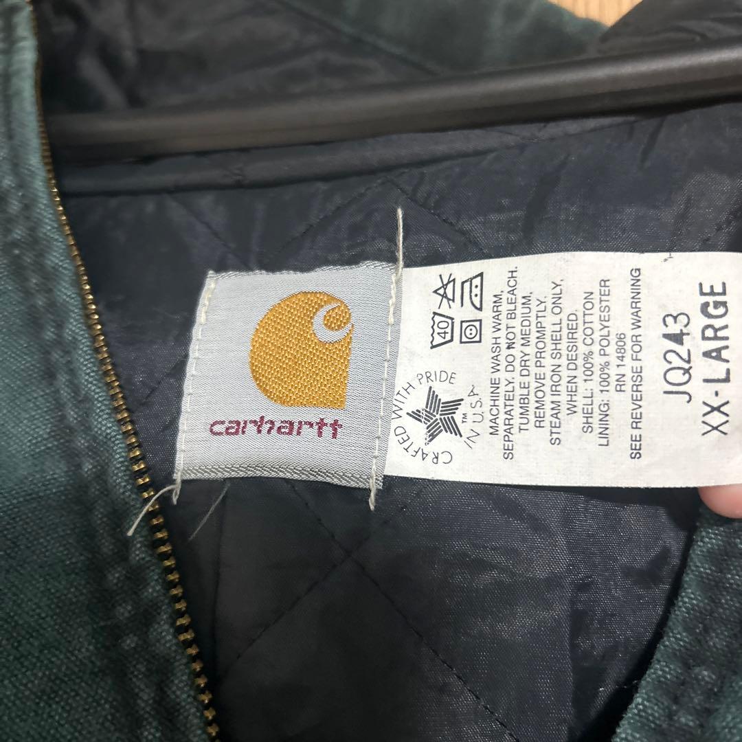 Carhartt アクティブジャケットXX-Large ダークグリーン星タグ付