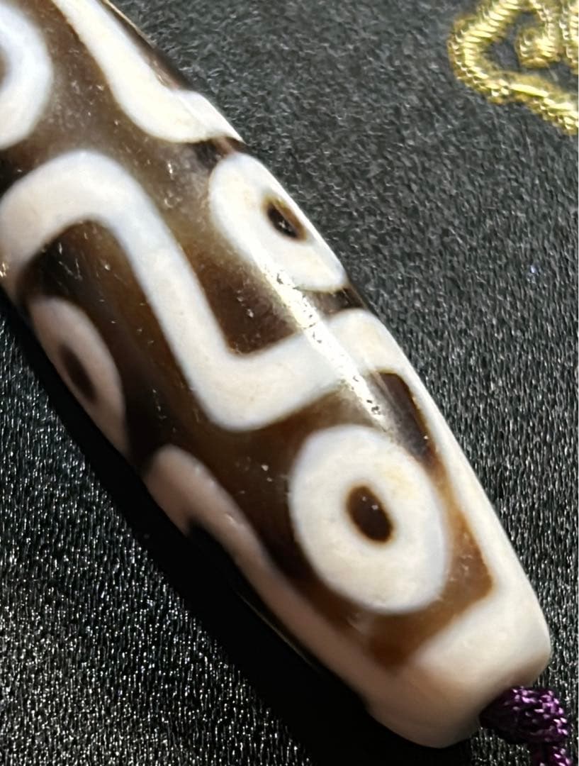 九眼天珠　ハンドメイド品／送料込　匿名発送／チベット　天珠　お守り