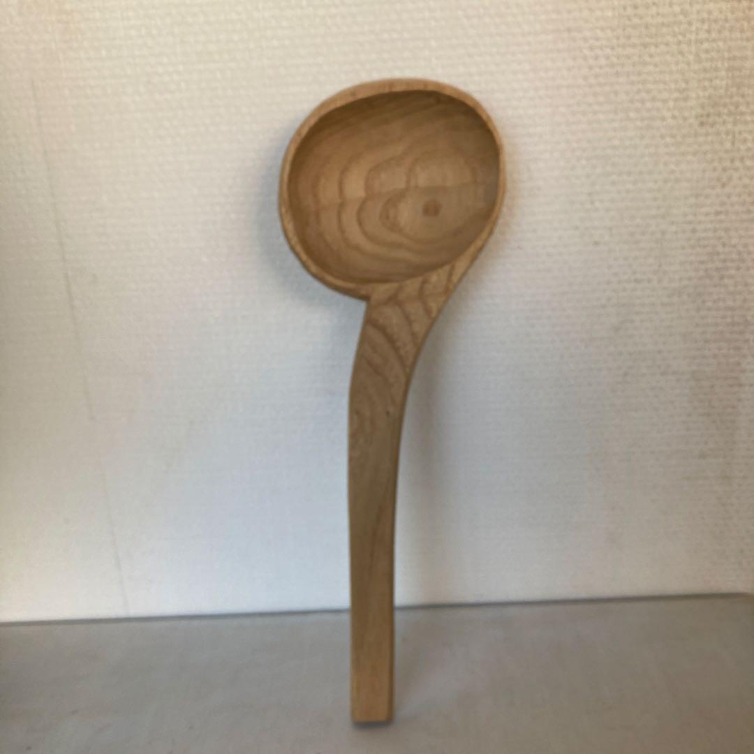 希少品　新子薫　栗の木杓子　のし杓子　奈良大塔坪杓子　くるみの木　三谷龍二
