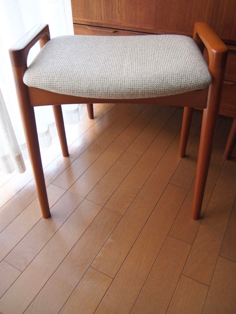 ミナペルホネン マルニ木工 ハンドメイド スツール タンバリン 生地 チェア