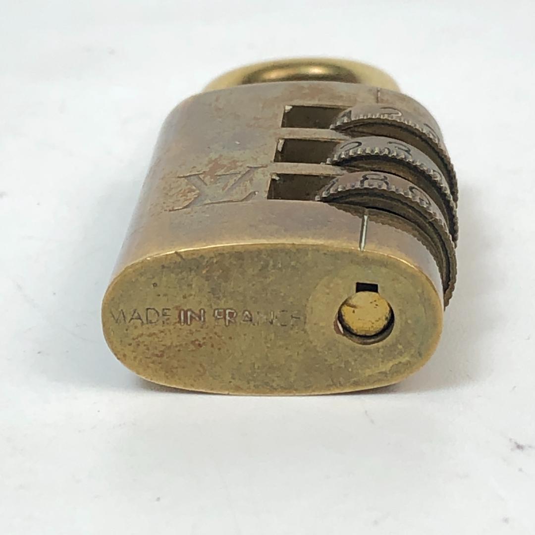 11F517 ルイヴィトン パドロック カデナ 南京錠 ダイヤル式 ゴールド