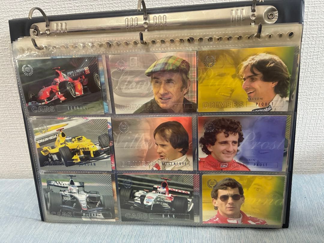 F1 Futera Grand Prix 145枚トレカ、カード入れバインダー付