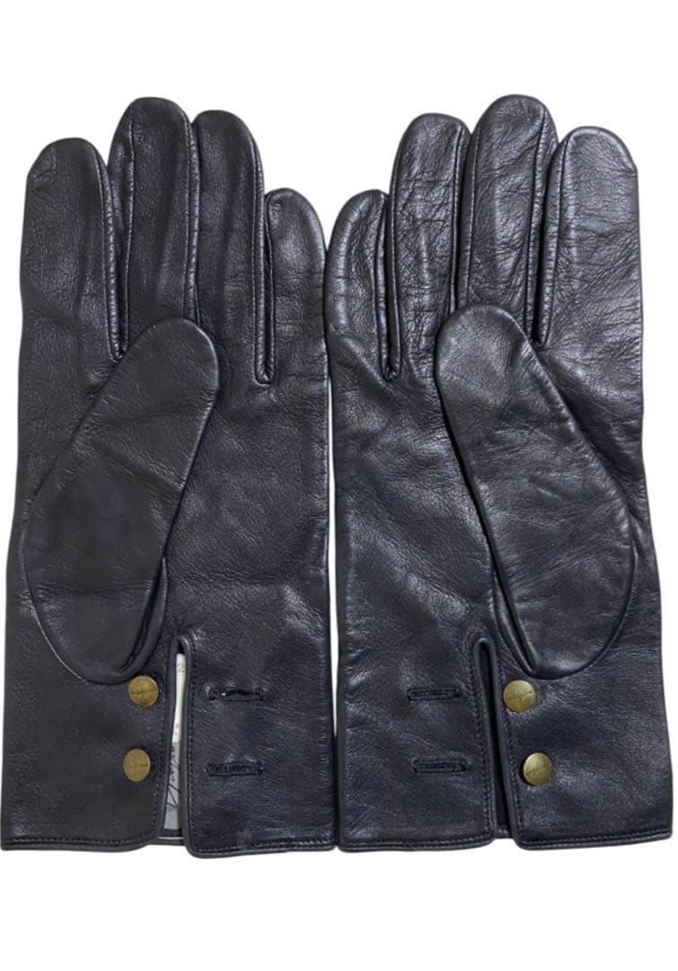 ヨウジヤマモトオム 05AW レザー手袋 ロゴ刻印 ルイスレザー VANSON