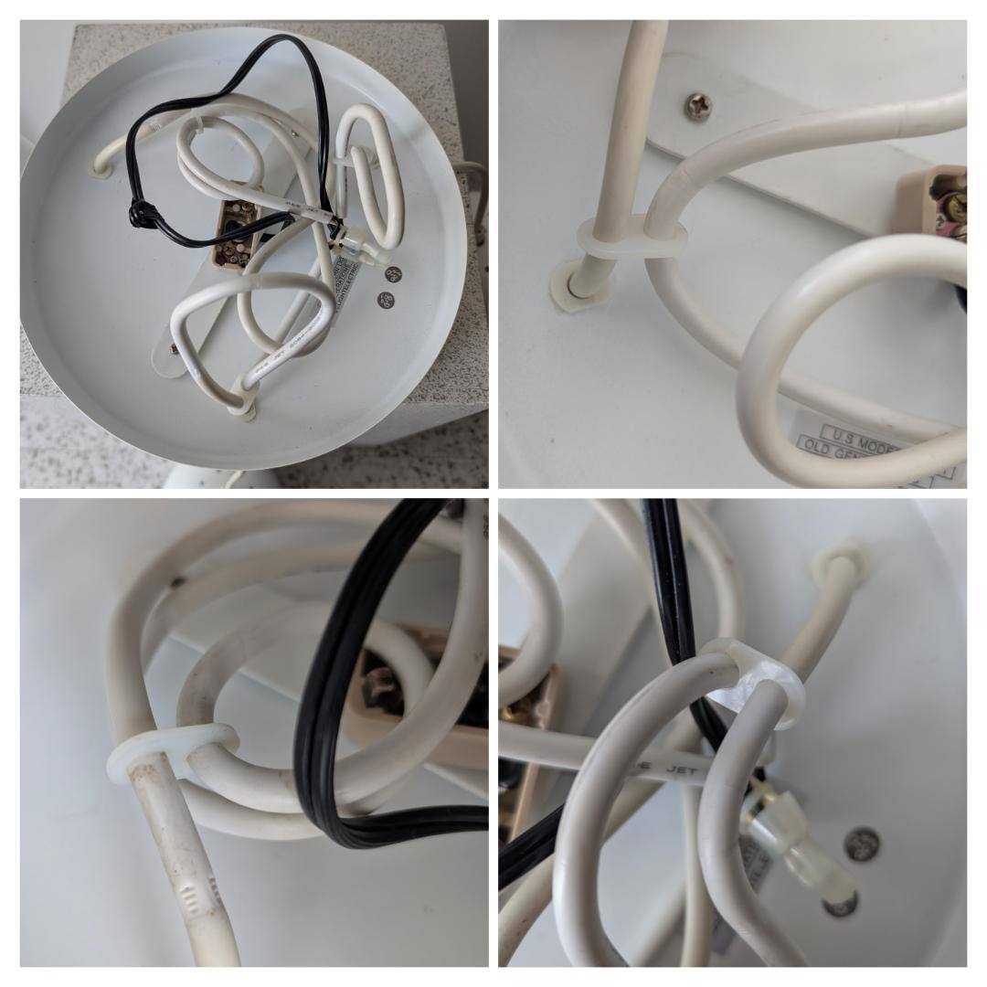 00s OLD 3灯 メタル ボールライト ペンダントランプ 白 スペースエイジ