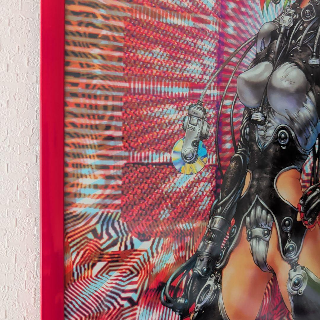 攻殻機動隊 士郎正宗 1990年代 ヴィンデージポスター B3 レッドフレーム