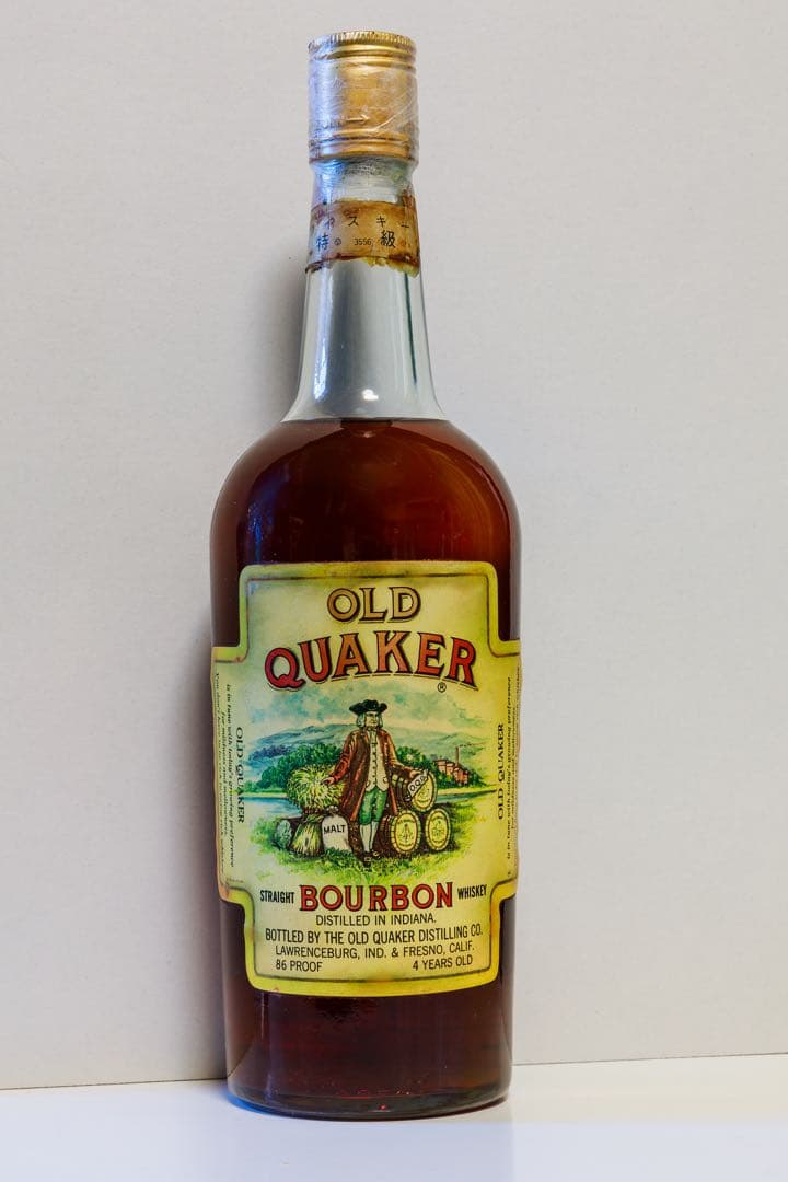 オールド・クェーカー　ストレートバーボン 86プルーフ 4年熟成