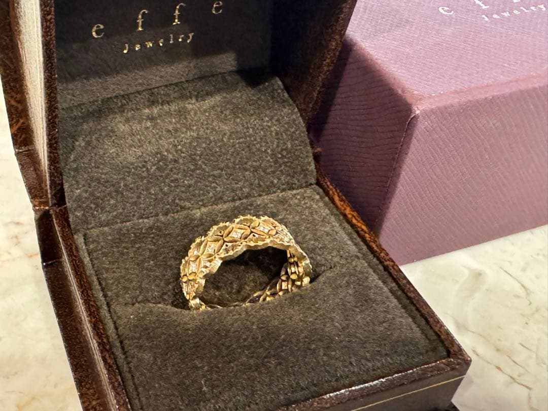 effe jewelry Delicatura YG ダイヤ　リング