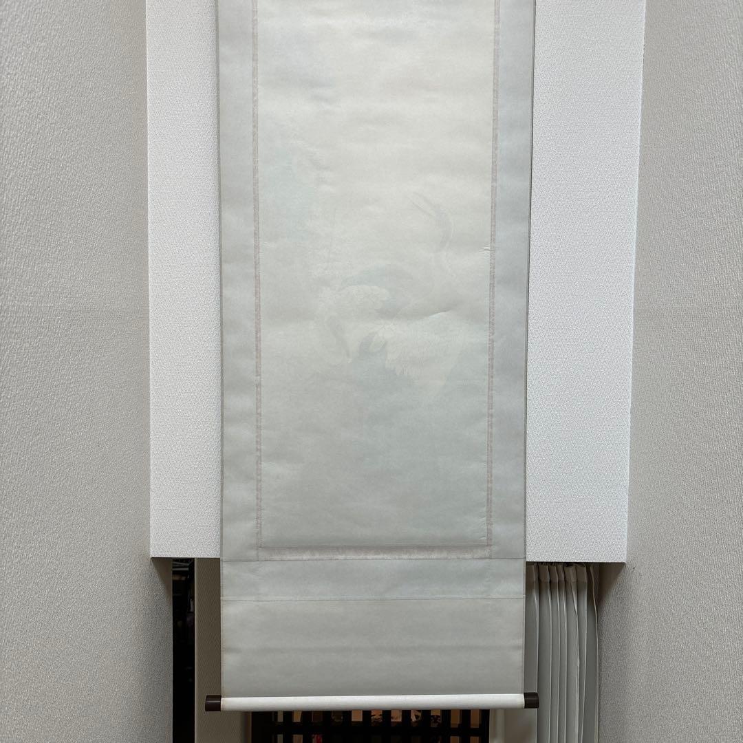 美品　掛軸　掛け軸　福田桂山　松竹梅鶴亀　縁起物