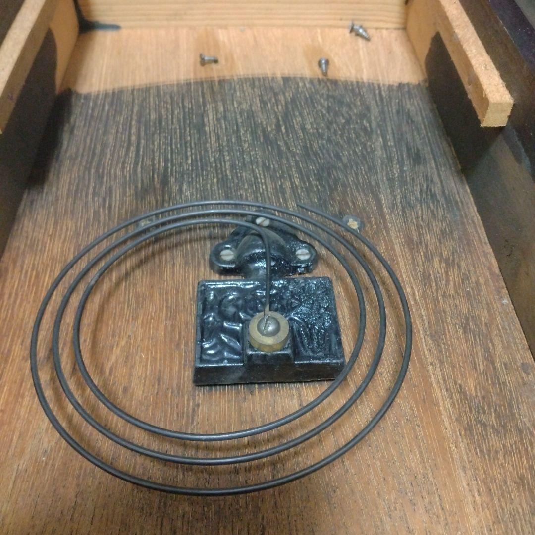 値下！分解ムーブメント洗浄注油動作確認！meiji ゼンマイ 振り子時計 可動品