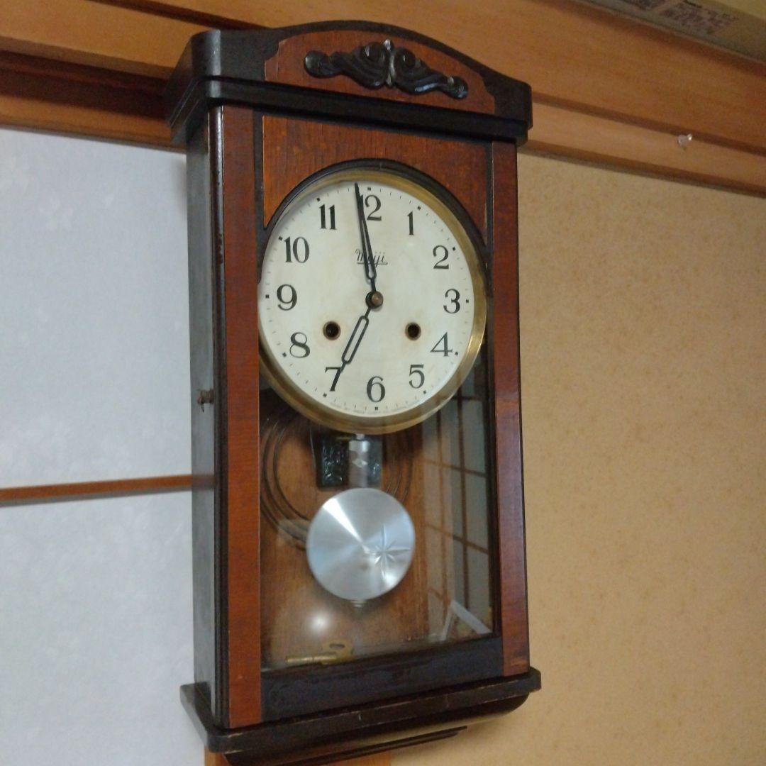 値下！分解ムーブメント洗浄注油動作確認！meiji ゼンマイ 振り子時計 可動品