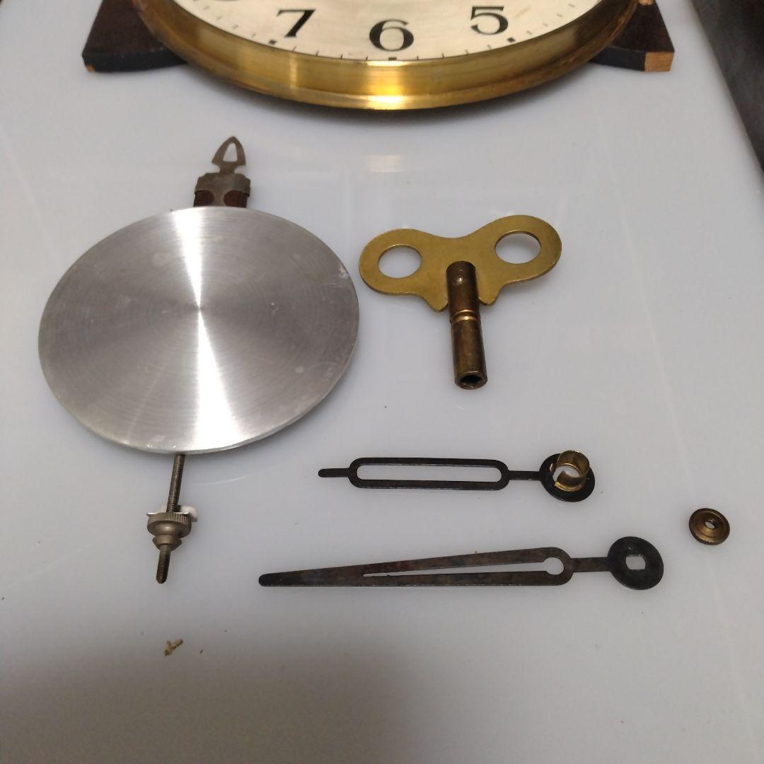値下！分解ムーブメント洗浄注油動作確認！meiji ゼンマイ 振り子時計 可動品