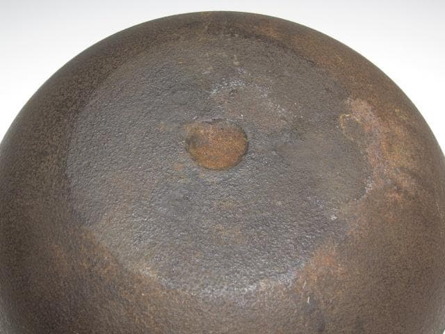 【セール】☆　大徳寺　細合喝堂　自筆釜　かわいらしい形の釜です☆y244