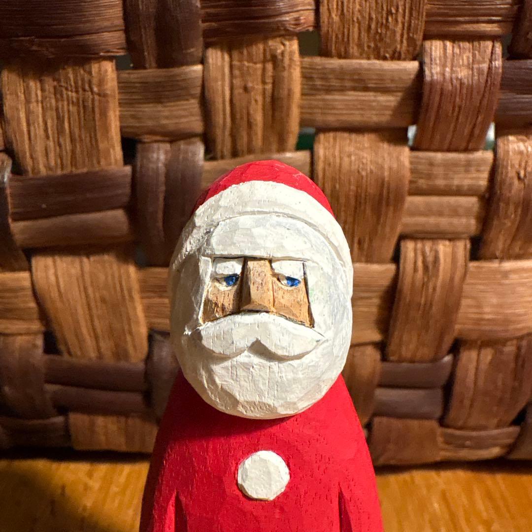 江籠正樹さん　サンタクロース　手彫り