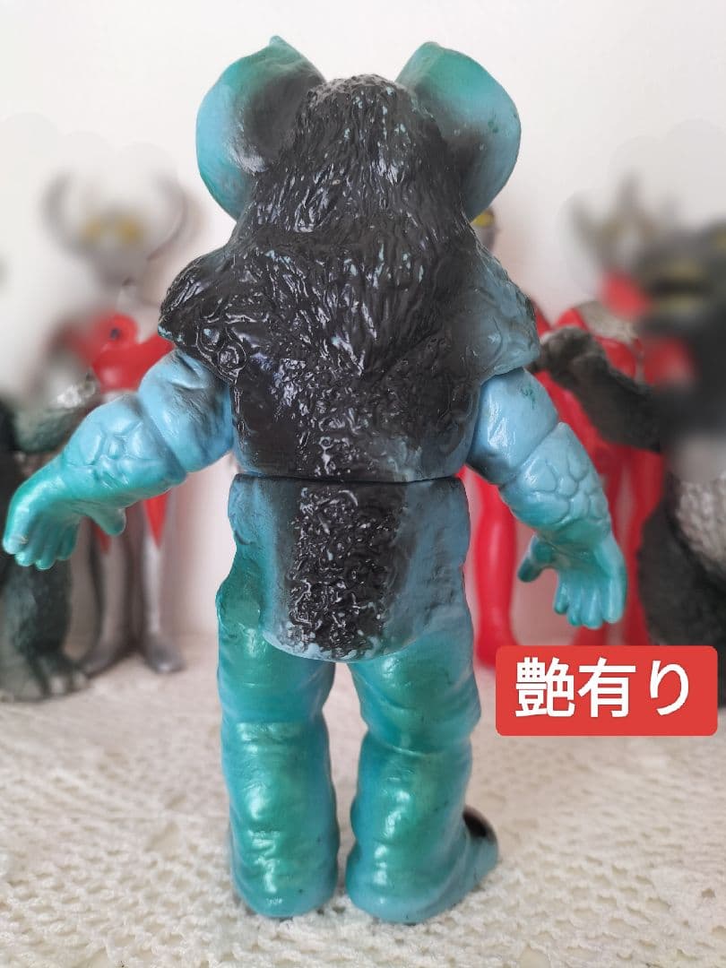 ポピー キングザウルスシリーズ美イカルス星人 足形有ウルトラマン怪獣ソフビ当時