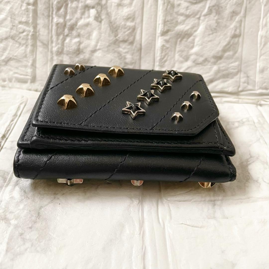 未使用級✨ジミーチュウ 三つ折り財布 スタッズ コンパクトウォレット　レア