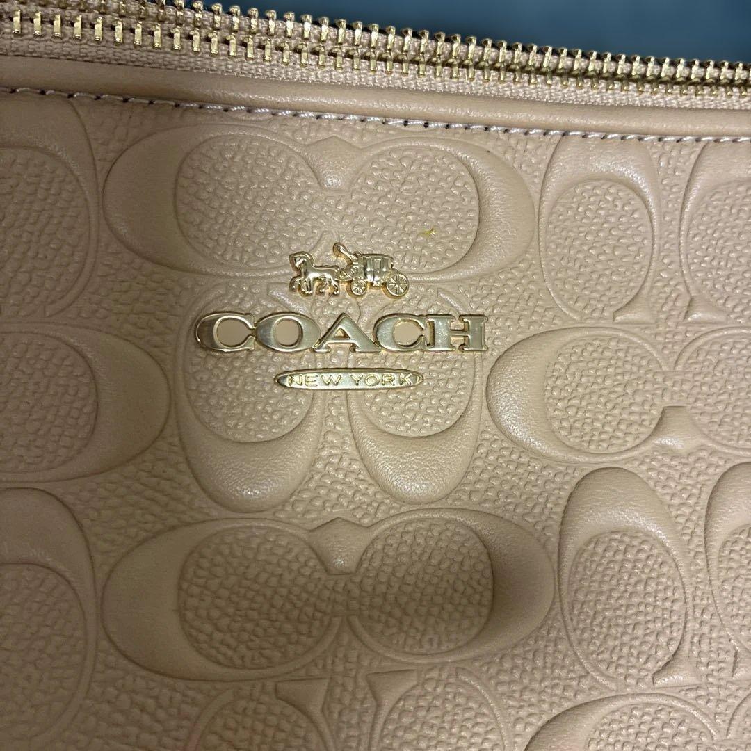 新品未使用COACH ベージュ ショルダーバッグ最終値下げ