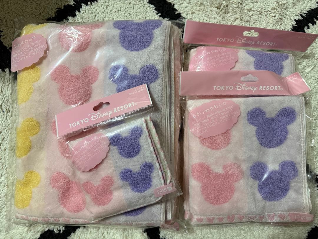 ディズニーランド　タオル　4点セット売り