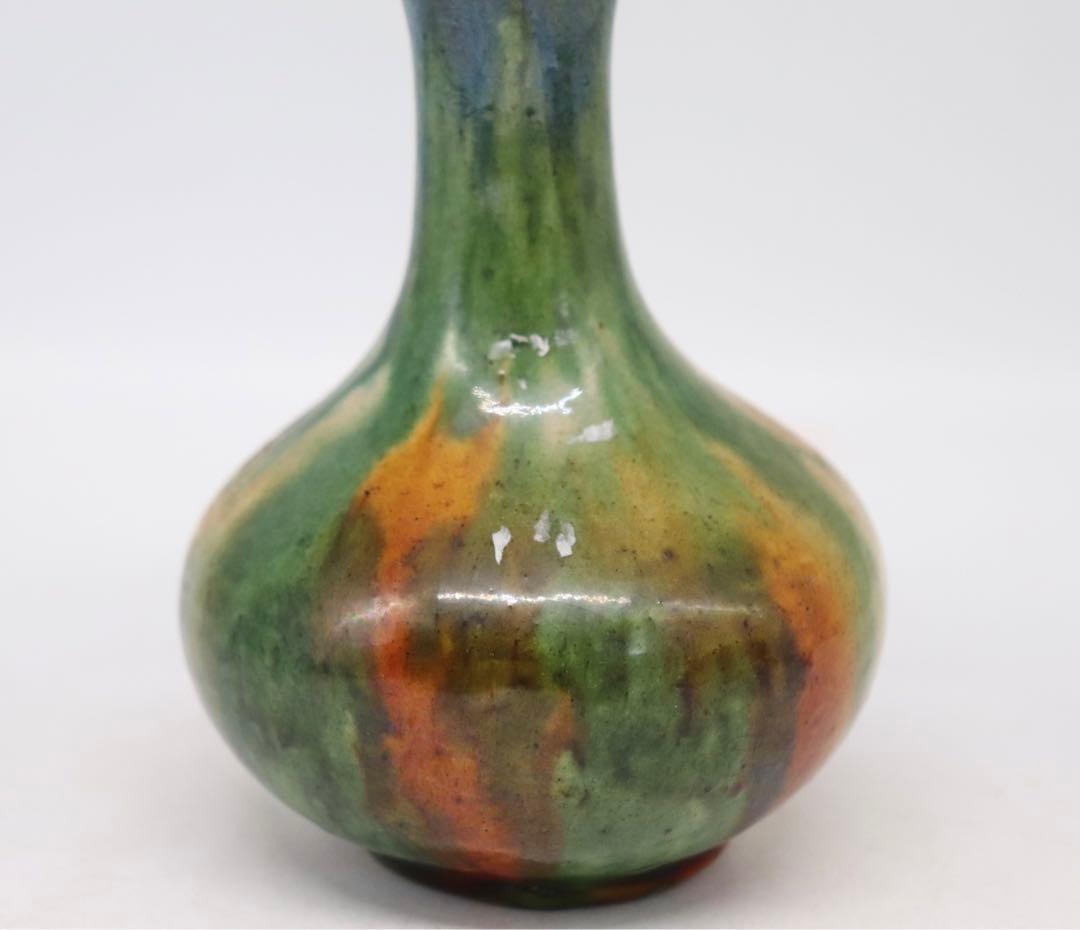 中国　唐三彩　瓶　アンティーク　送料込み1118