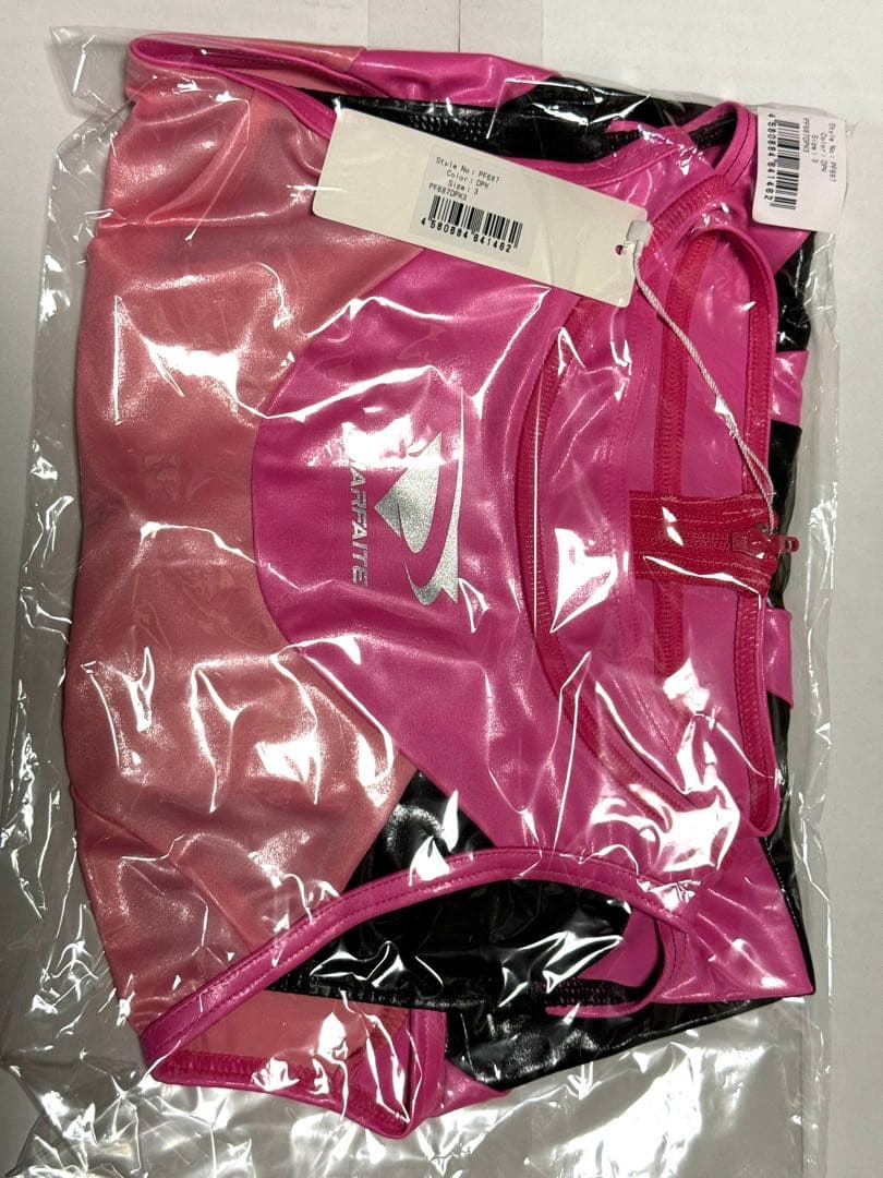 パルフェット　オーバーフロースイムウェア Lサイズ　ピンク/ブラック 新品未使用