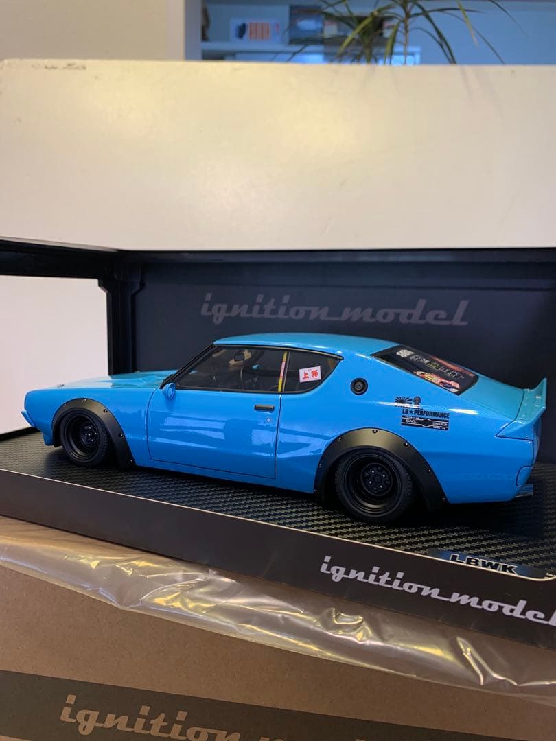 イグニッションモデル　1/18 LBWK ケンメリ ライトブルー　　3219